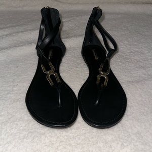 BCBGeneration Sandals with Gold Details, Size 12